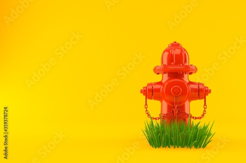 Fire hydrant on grass