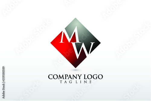 MW, WM company logo vector