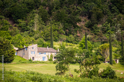 Country house lost in a field