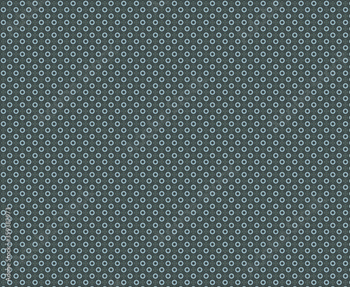 Textile paper cloth in gray with round patterns resembling a web and bright blue luminous color, with elements of stars of swamp color