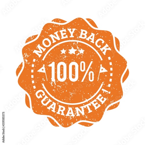 money back guarantee label