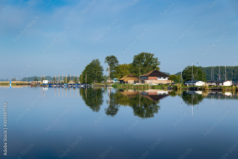 Sailing school 't Vossehol and camping Hof van Eden on lake de Kaag in the Netherlands.