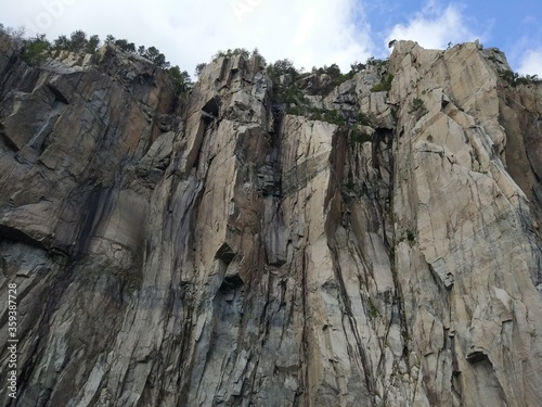 Beautiful Norwegian mountains and cliffs in the Lysefjord, Norway. 