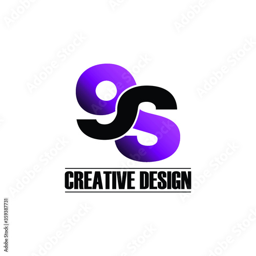 Letter 9S logo icon design vector. monogram logo vector illustration.