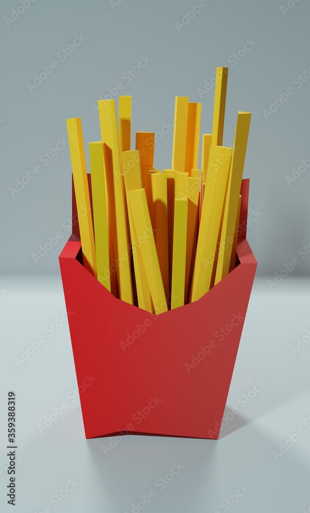 Low Poly Fry Low Poly Fry