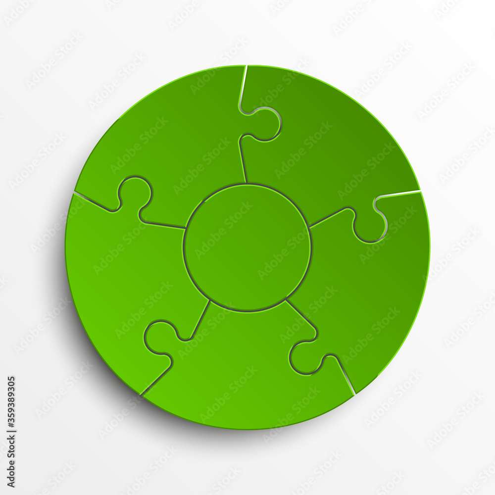Puzzle five piece business presentation. Circle infograph. 5 Step round process diagram. Section compare banner. Puzzle five piece business presentation. Circle infograph. 5 Step round process diagram. Section compare banner.