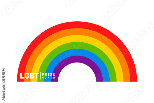LGBT flag. LGBT pride flag of gay and lesbian, besexual and transgender. Human rights, sex orientation and tolerance concept. Rainbow symbol