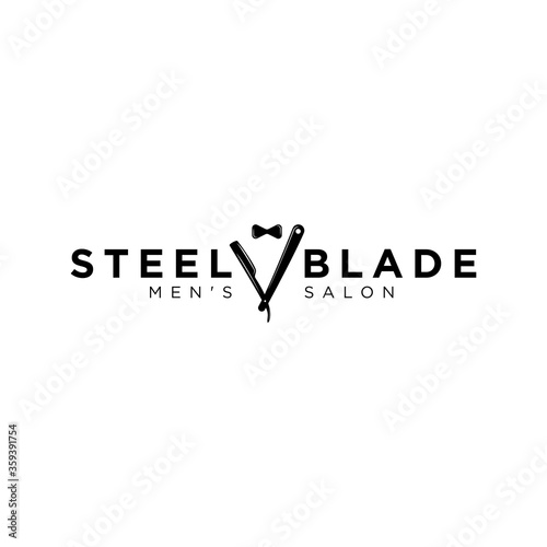 simple barbershop logo design