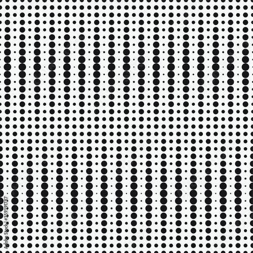 Vector seamless pattern. Stylish texture with lines from different circles.