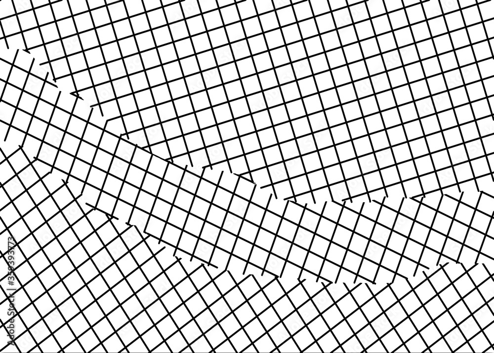 Obraz premium geometric square shape pattern abstract background in black and white