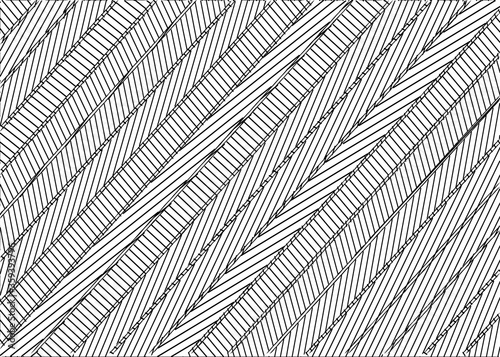 geometric line pattern abstract background in black and white