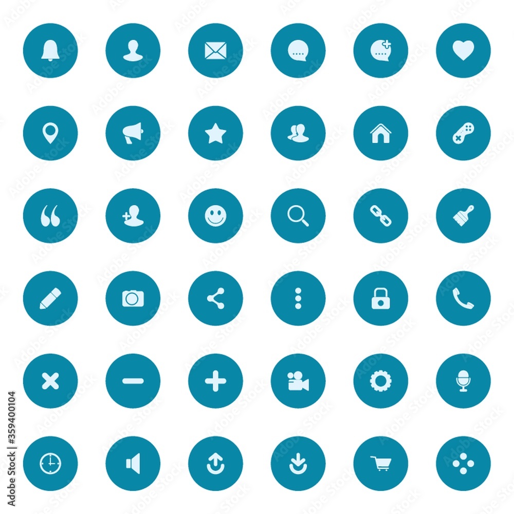 set of social media icons set of social media icons