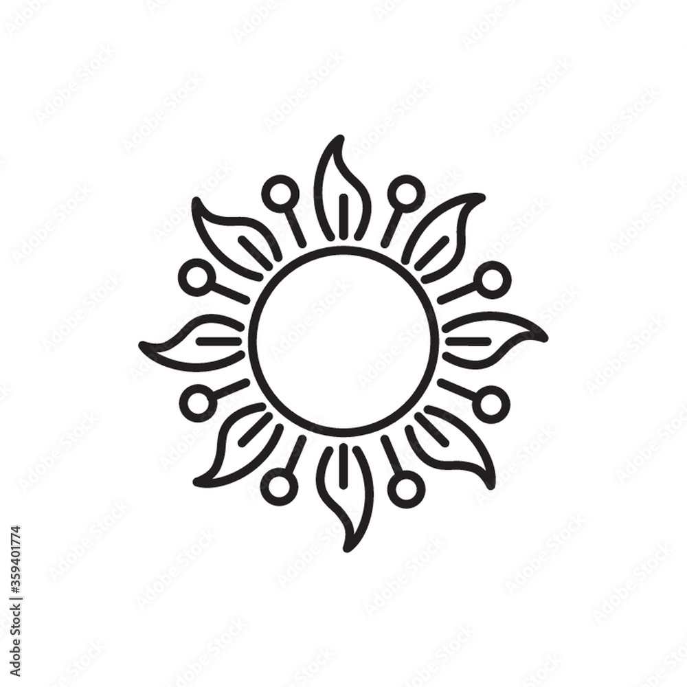 Naklejka premium sun