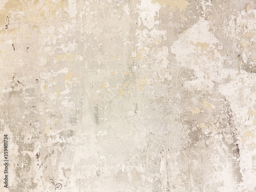 Beige low contrast scratched smooth decorative plaster concrete textured background. Abstract soft neutral antique artistic backdrop texture to your concept or product photo