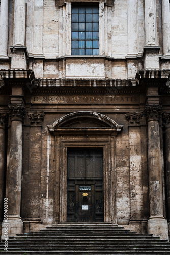 Entrance to the Church of St. Nicholas of Tolentino in Rome