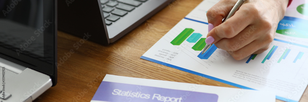 On girls desk is laptop and statistical reports. Participation in development innovation and investment activities. Fact receipt tasks and plans. Diary entries stimulate productivity On girls desk is laptop and statistical reports. Participation in development innovation and investment activities. Fact receipt tasks and plans. Diary entries stimulate productivity