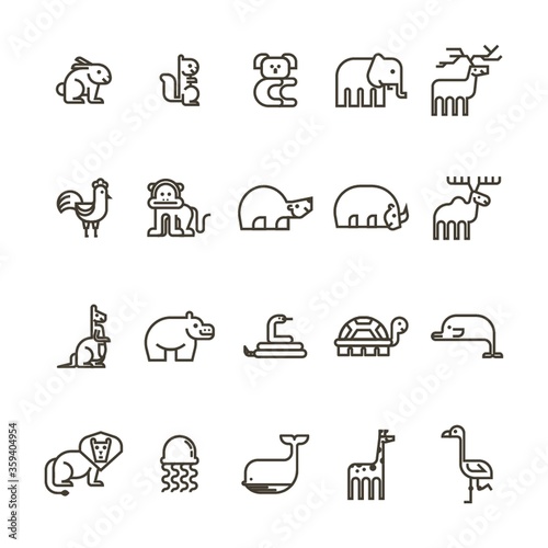 set of animals