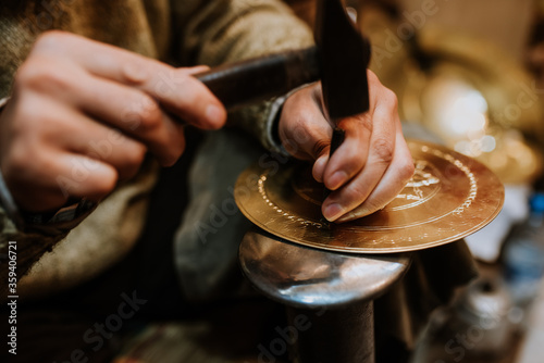 Making antique arabic handicrafts