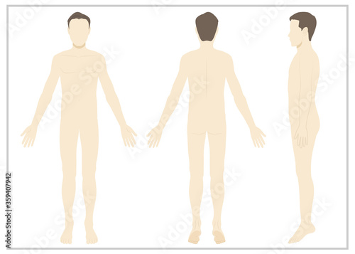 男性 / 全身 / 裸 / 顔なし