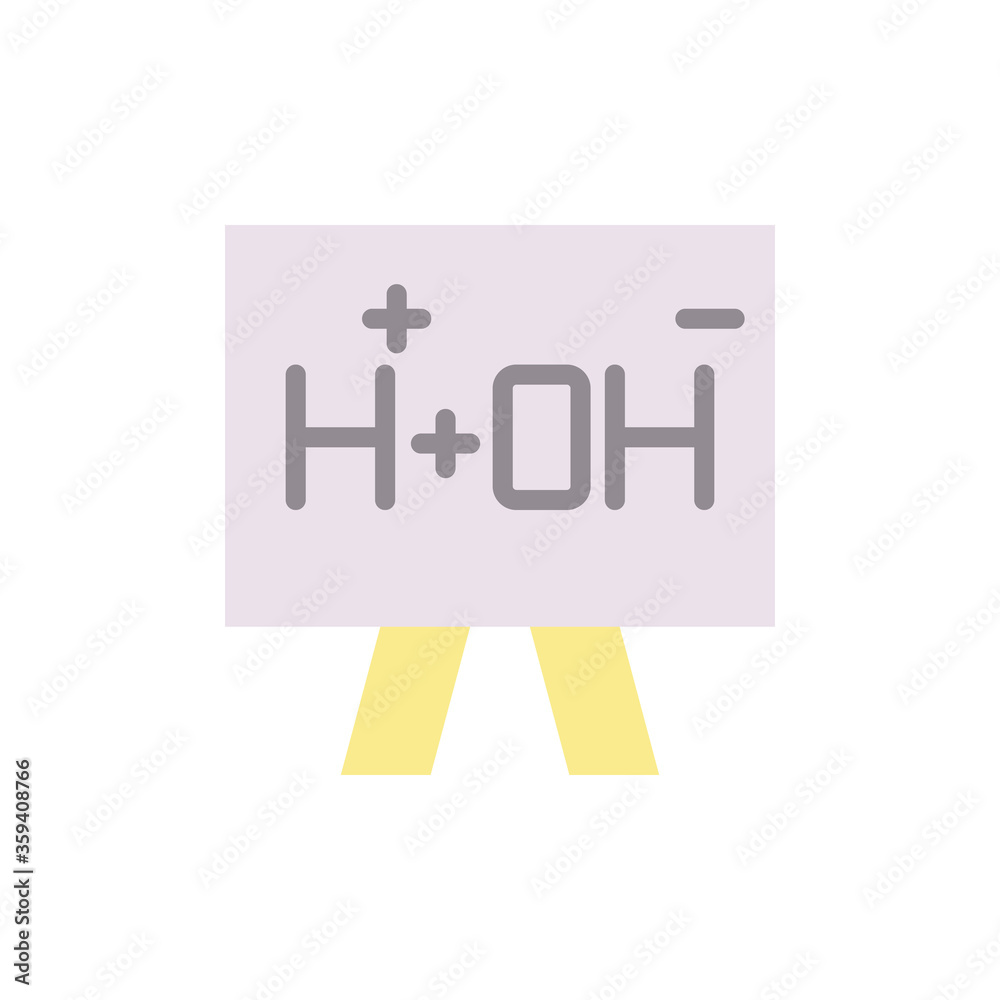 Chemistry element, blackboard icon. Simple line, outline vector elements of stinks icons for ui and ux, website or mobile application Chemistry element, blackboard icon. Simple line, outline vector elements of stinks icons for ui and ux, website or mobile application