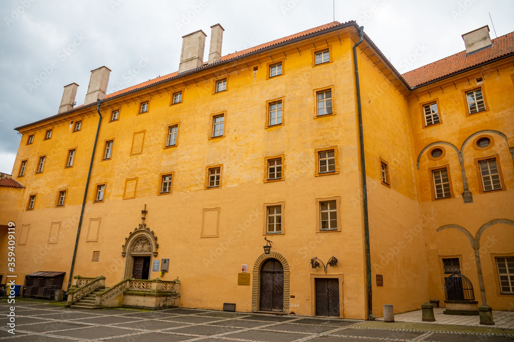 View of Podebrady Castle from the courtyard side, Czech republic