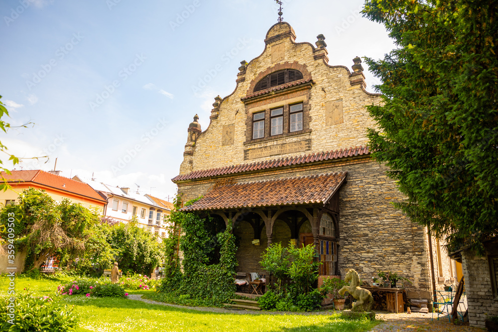 Obereigner's villa podebrady is a Neo-Renaissance-Art Nouveau building created by the reconstruction of a Baroque barn, Podebrady, Czech republic