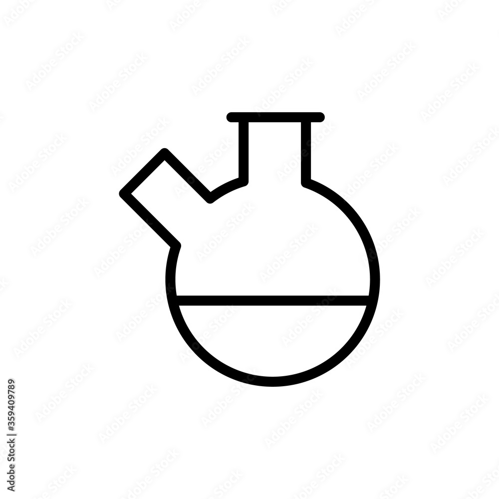 Obraz premium Flask, chemistry icon. Simple color vector elements of stinks icons for ui and ux, website or mobile application