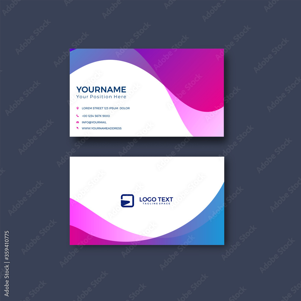 Fototapeta premium modern business card templates. Stationery design. Vector illustration.