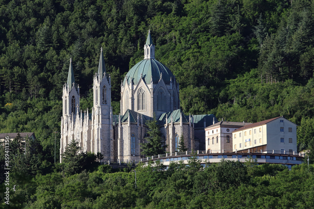 Castelpetroso, Italia 22 giugno 2020 La Basilica santuario di Maria