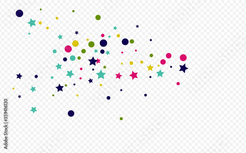 Orange Polka Carnaval Transparent Background. 
