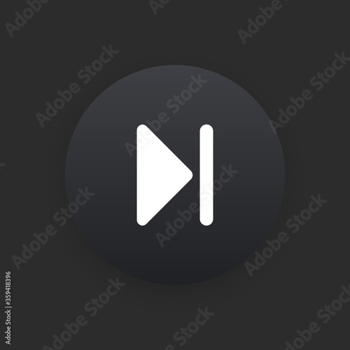 Next -  Matte Black Web Button
