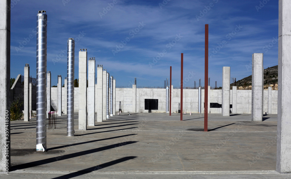 Edificio en construcción sin terminar