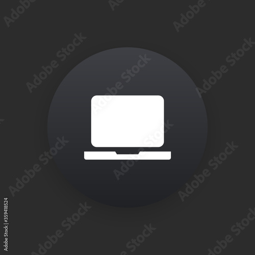 Laptop - Matte Black Web Button