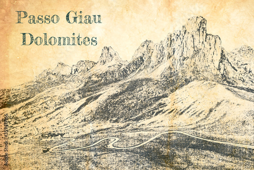 Passo Giau at night, Dolomi...