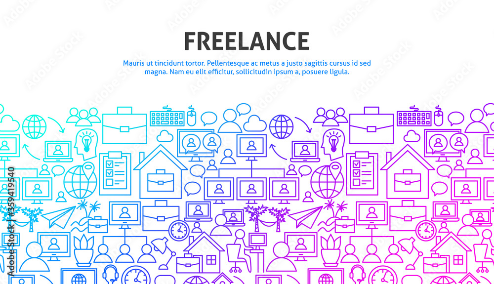 Freelance Concept Banner Freelance Concept Banner