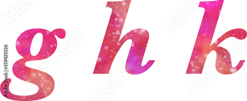Font lettering texture pink purple, characters, letters