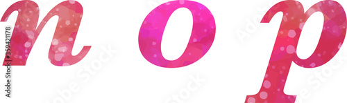 Font lettering texture pink purple, characters, letters