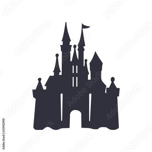 castle logo icon vector illustration design template - Vector