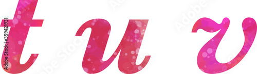 Font lettering texture pink purple, characters, letters