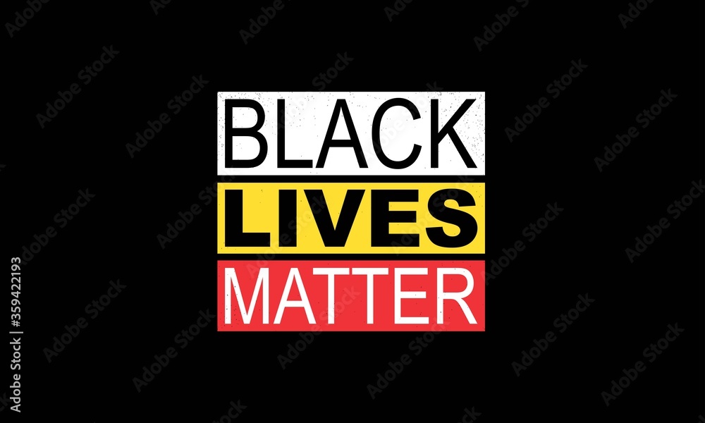 Fototapeta premium Black lives matter grunge writing on black background.