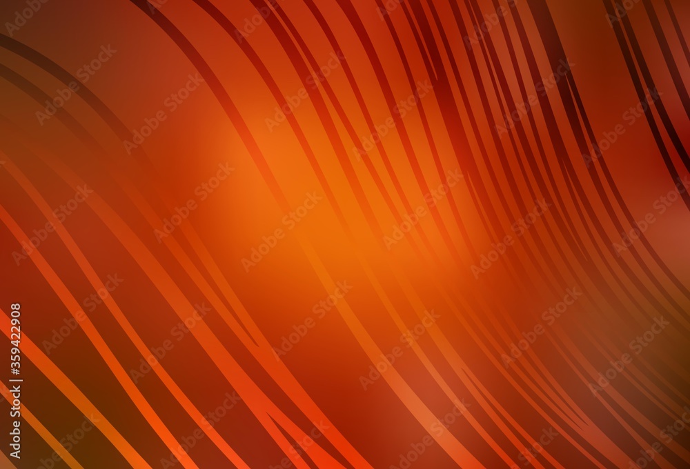 Dark Red, Yellow vector template with wry lines. Dark Red, Yellow vector template with wry lines.