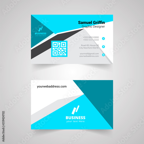Abstract business card Design Modern corporate business card Design Template