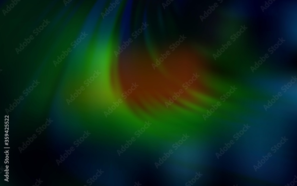 Fototapeta premium Dark Green, Yellow vector blurred shine abstract texture. Modern abstract illustration with gradient. New design for your business.