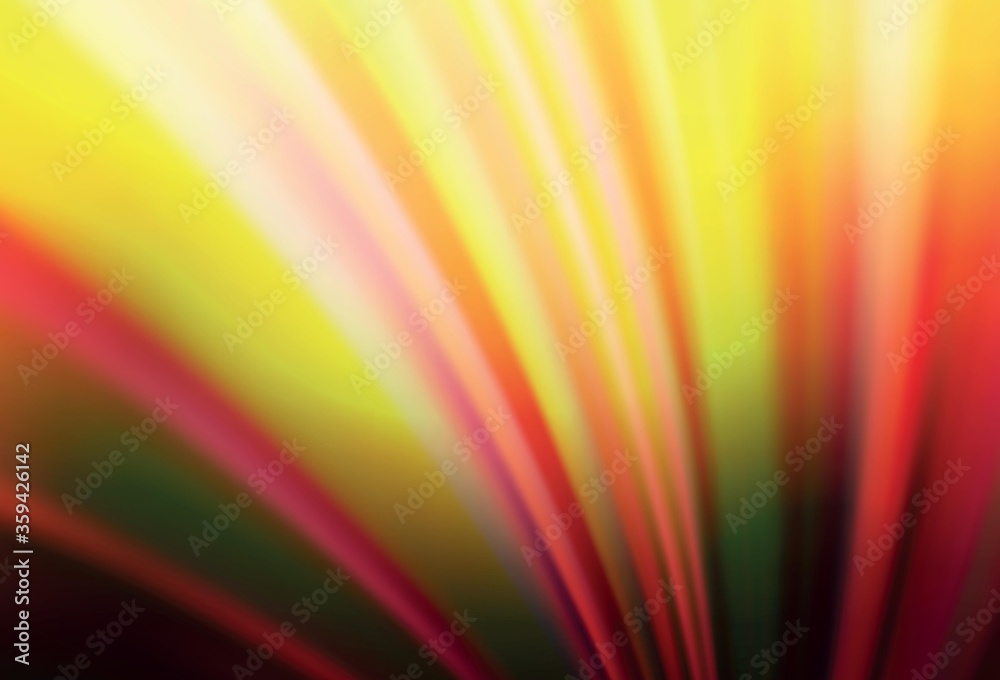 Obraz premium Light Red, Yellow vector blurred shine abstract texture.