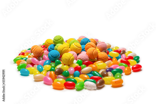 Assorted gummy candies. Jelly  sweets.