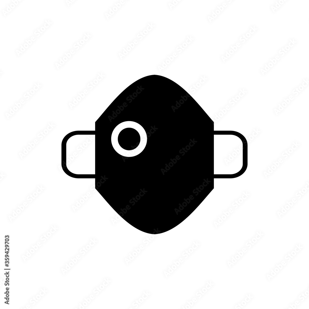 Mouth guard, Mask, Medicine Vector Icon Illustration on white background Mouth guard, Mask, Medicine Vector Icon Illustration on white background