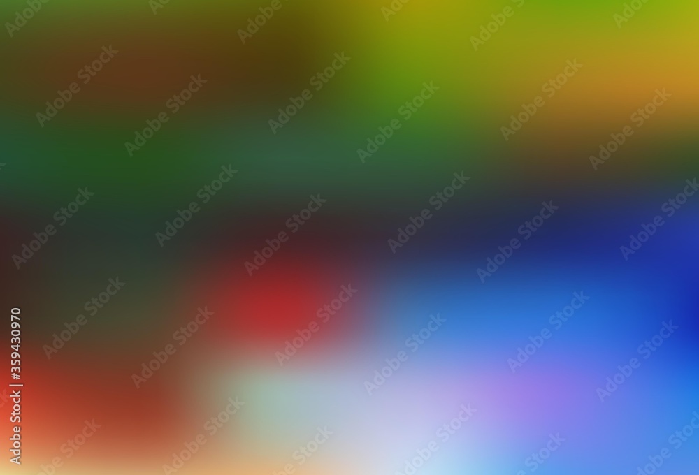 Light Blue, Yellow vector abstract blurred layout.