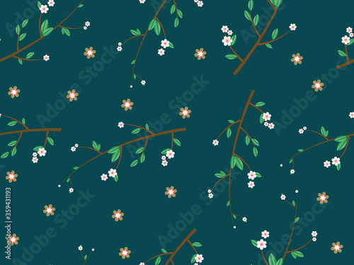 beautiful Seamless floral pattern background image ..