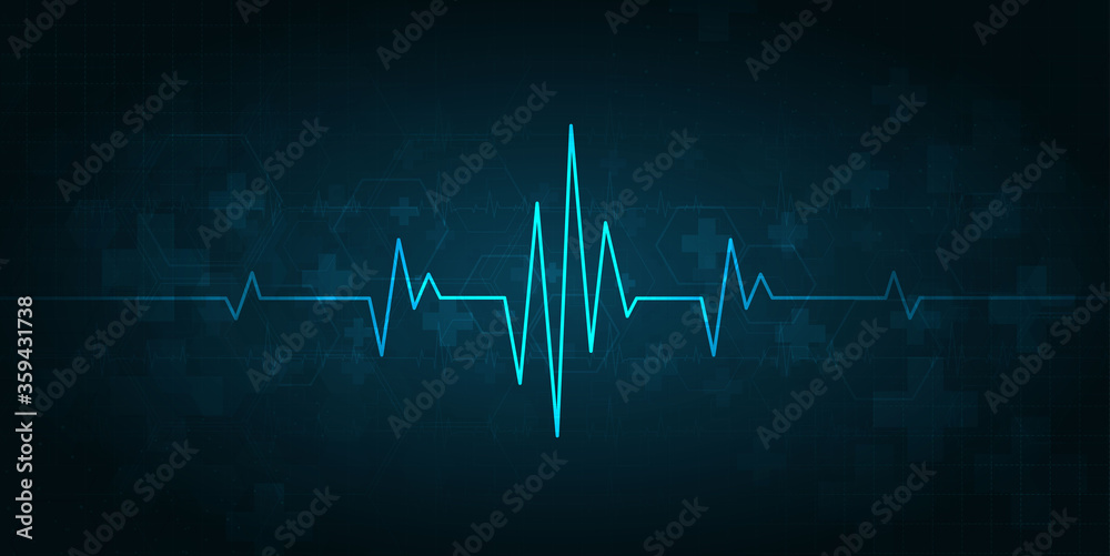heartbeat health care and science icon medical innovation concept background vector design. heartbeat health care and science icon medical innovation concept background vector design.