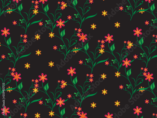 beautiful Seamless floral pattern background image ..